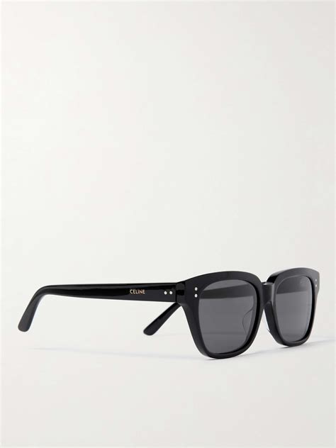 celine black frame 04|CELINE HOMME Black Frame 04 Square.